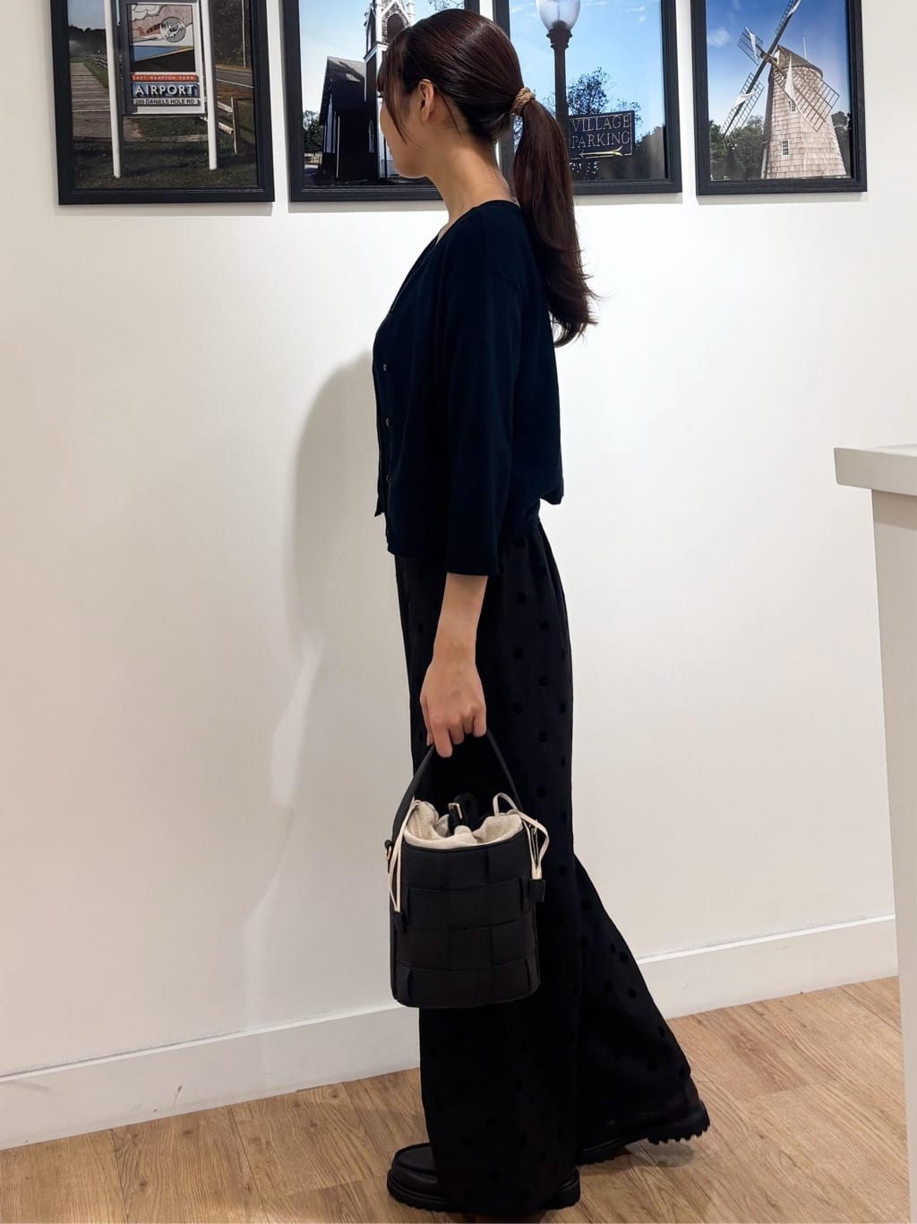 Ririkaさんの「Dessin｜【2点セット・洗える】2WAYカーディガン＆キャミソールアンサンブル」を使ったコーディネート