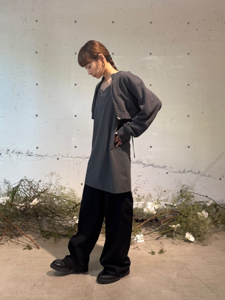 designer yukaさんの「CODE A｜tailored mood mini dress」を使ったコーディネート