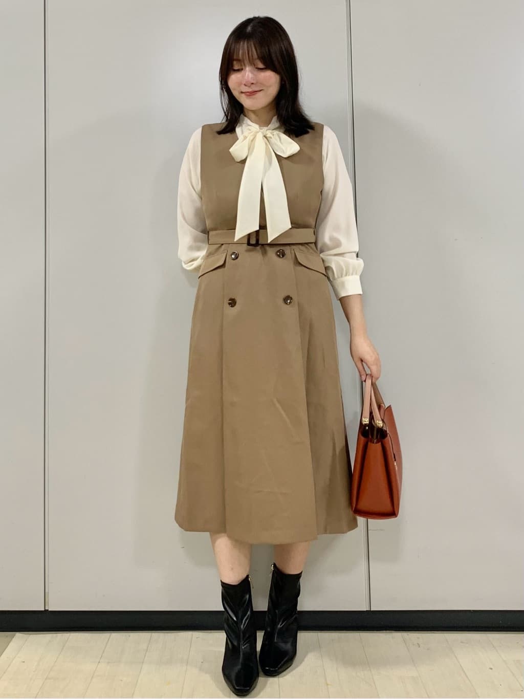 kasumiさんの「index｜ストレッチノーカラーブルゾン【洗濯機OK】」を使ったコーディネート