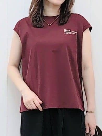 itoさんの「Dessin｜【洗える】オーガニックコットンフレンチスリーブ」を使ったコーディネート