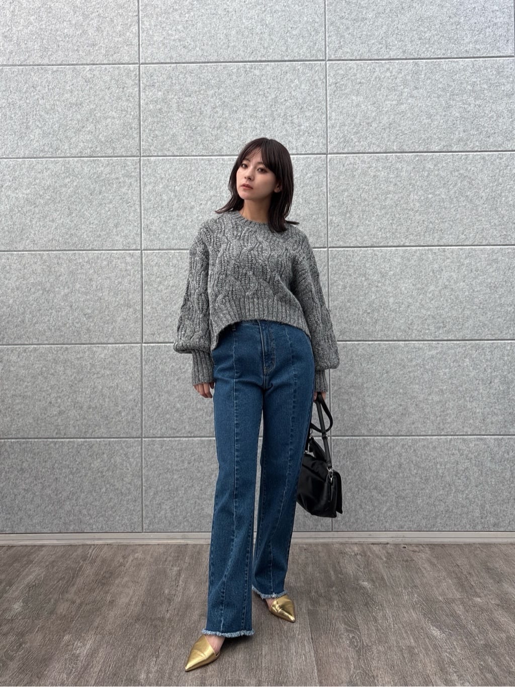 erikaさんの「INDIVI｜センターピンタックデニム」を使ったコーディネート