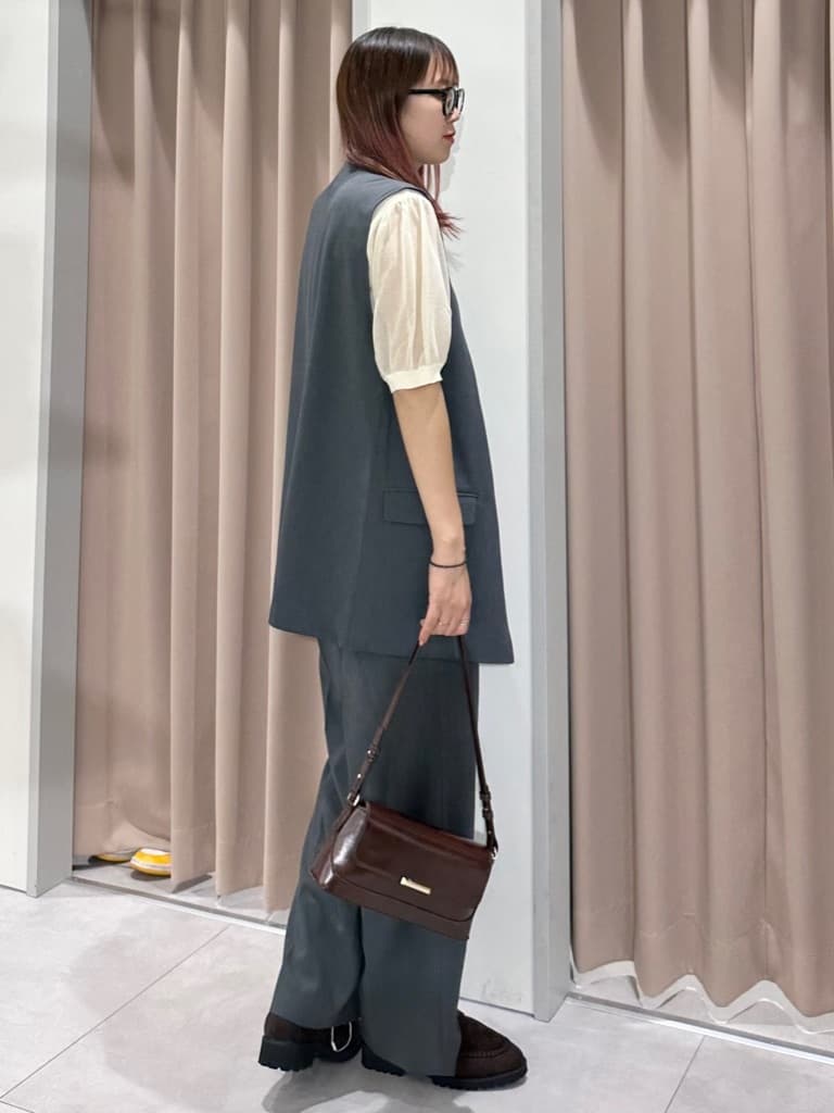 cottonさんの「THE SHOP TK｜ノーカラージレ【セットアップ可/洗濯機OK】」を使ったコーディネート