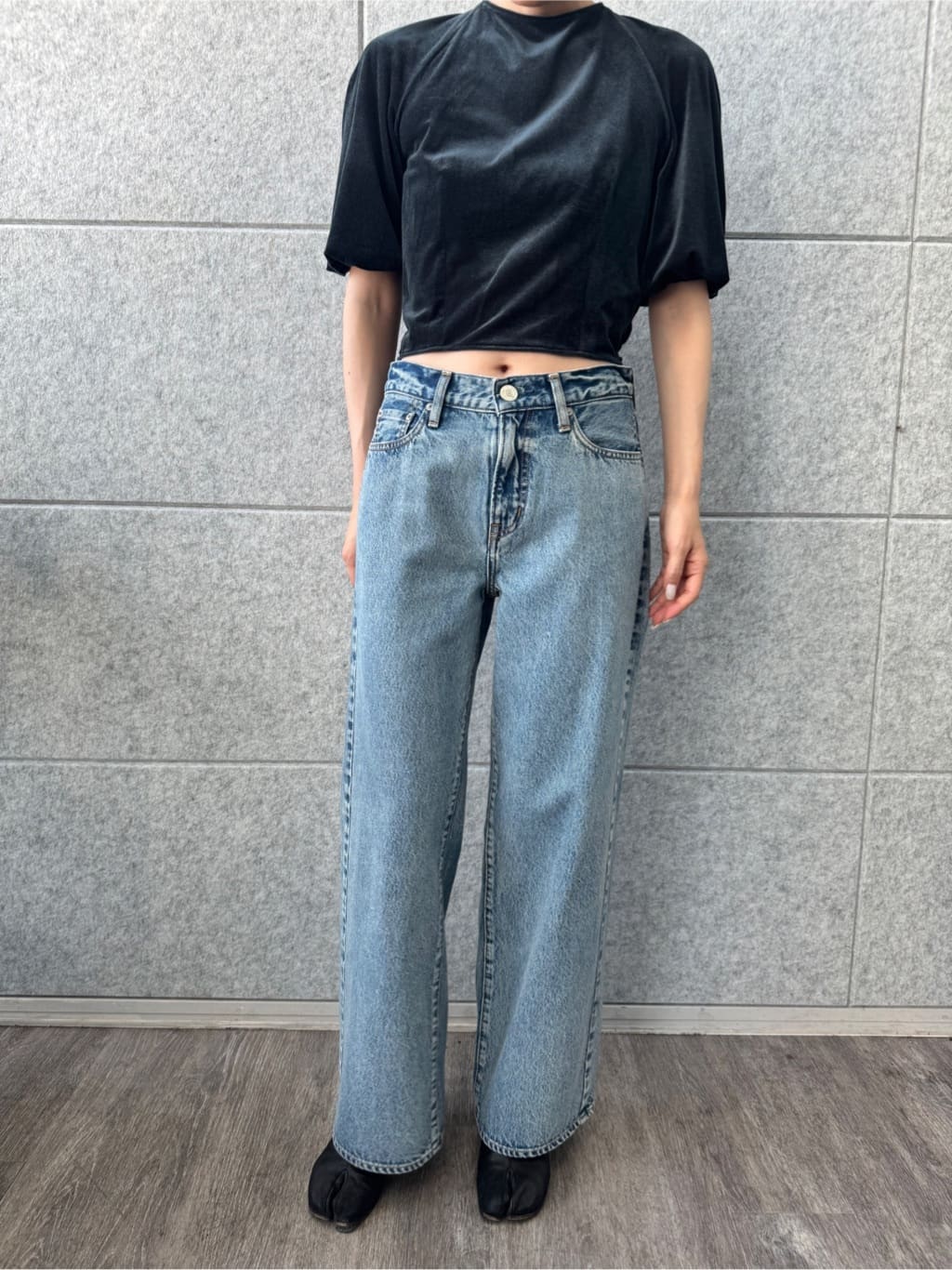 designer yukaさんの「CODE A｜velvet ribbon pullover」を使ったコーディネート
