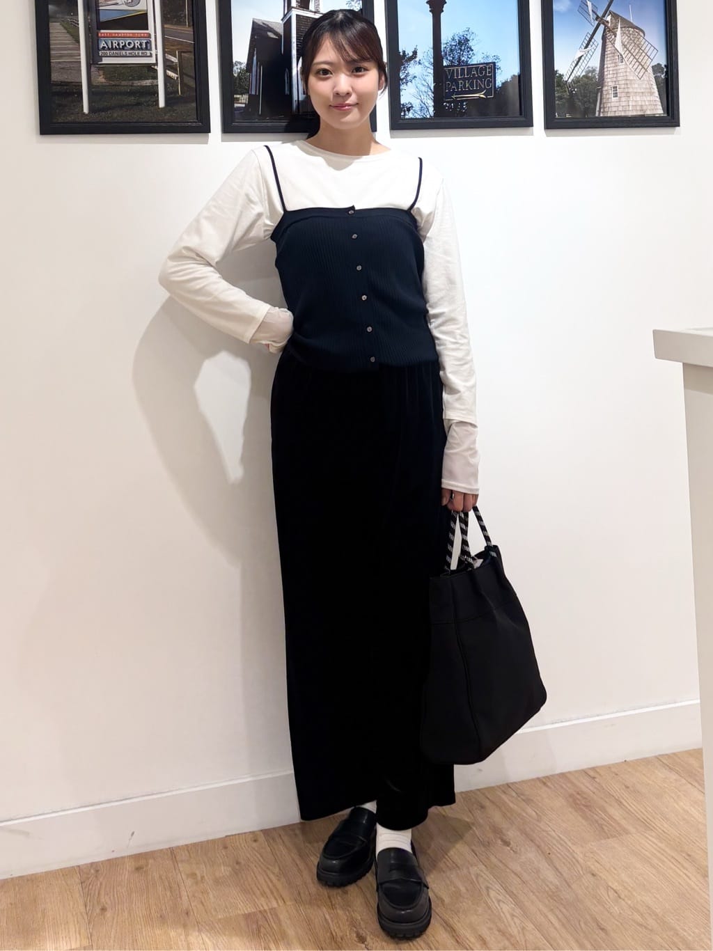 Ririkaさんの「Dessin｜【2点セット・洗える】2WAYカーディガン＆キャミソールアンサンブル」を使ったコーディネート