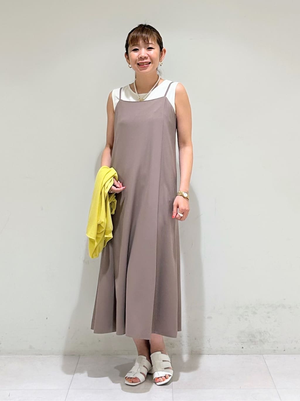 tsuyuさんの「INDIVI｜パール調コインショートネックレス」を使ったコーディネート