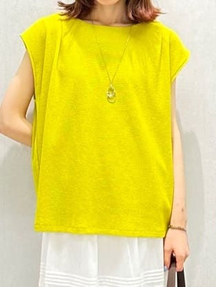 Miwaさんの「UNTITLED｜【ジャージ素材】インナードッキングシアーカットソー」を使ったコーディネート