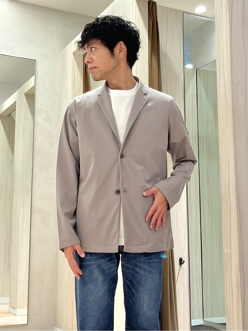 URAさんの「TAKEO KIKUCHI｜リラックス カーディガン ジャケット」を使ったコーディネート