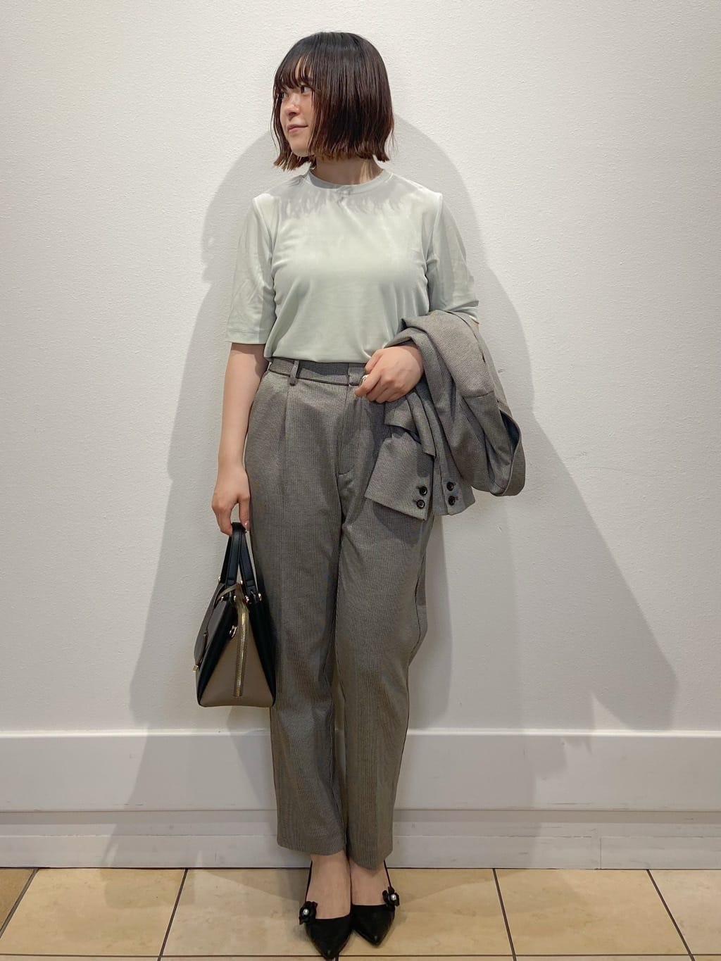 kimiさんの「index｜《andGIRL掲載》ベロアボクシーTシャツ【洗濯機洗い可】」を使ったコーディネート