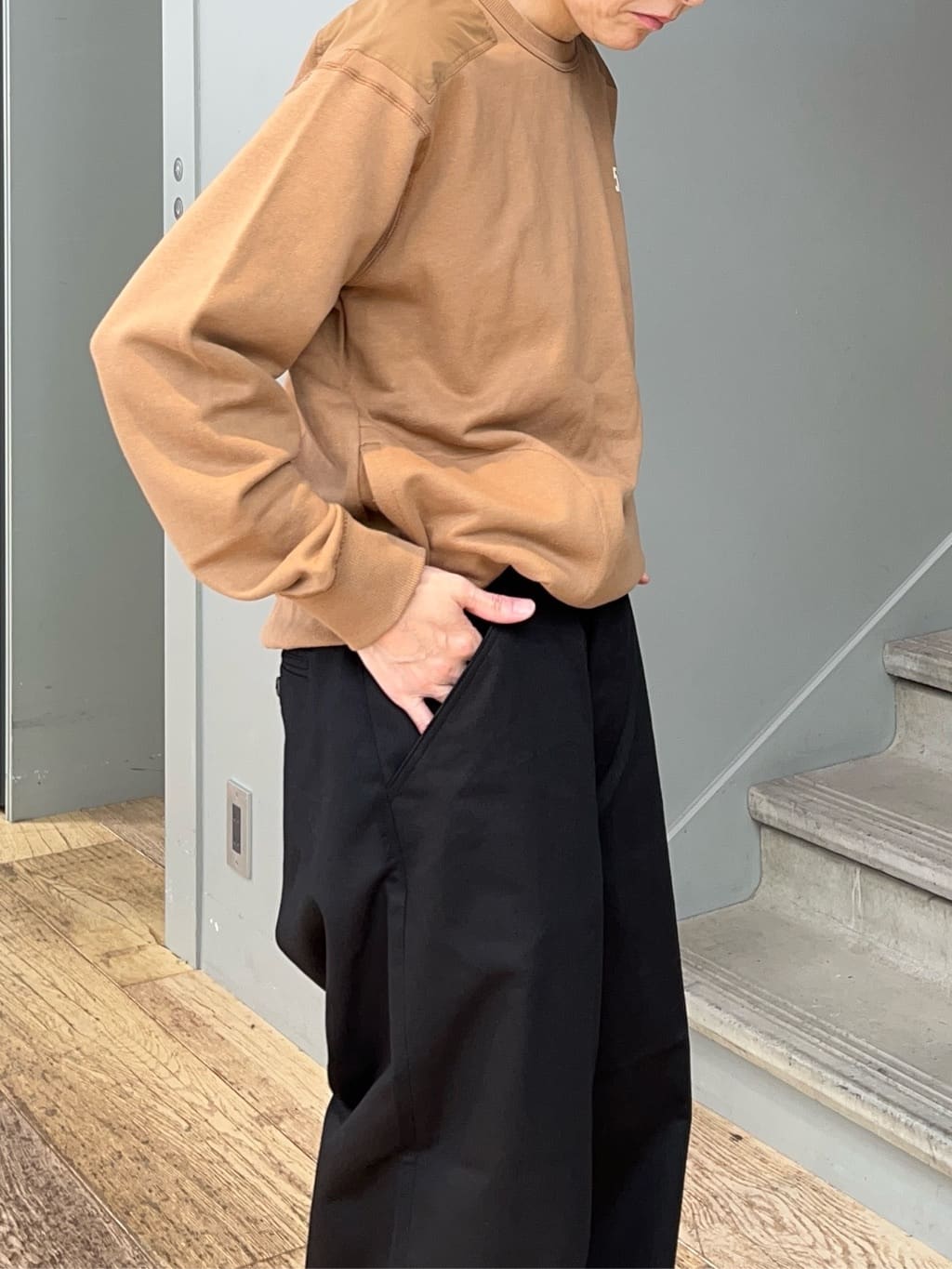 神野（jinno）さんの「TAKEO KIKUCHI｜【Sサイズ～】カツラギストレートパンツ」を使ったコーディネート