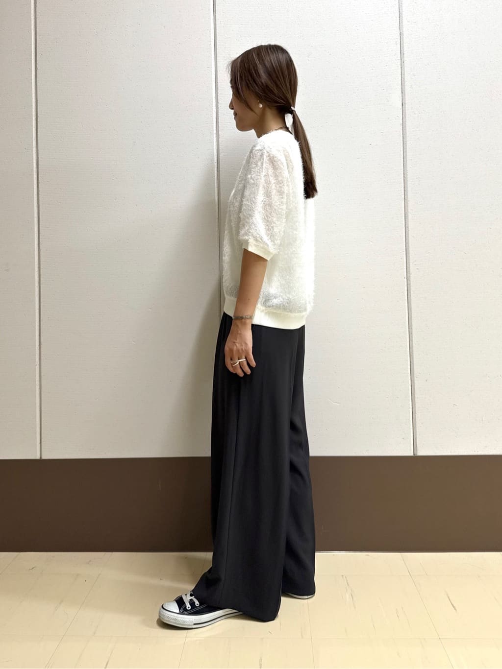 mamiさんの「INDIVI｜ヘアリージャカードトップス」を使ったコーディネート