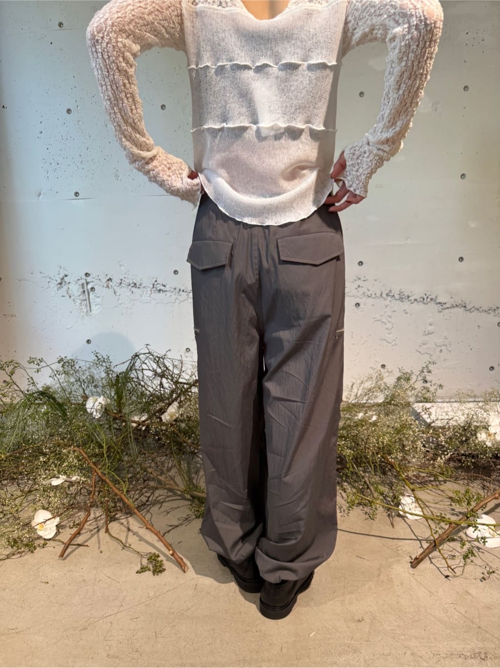 uchi__yamaさんの「CODE A｜Airy volume cargo」を使ったコーディネート