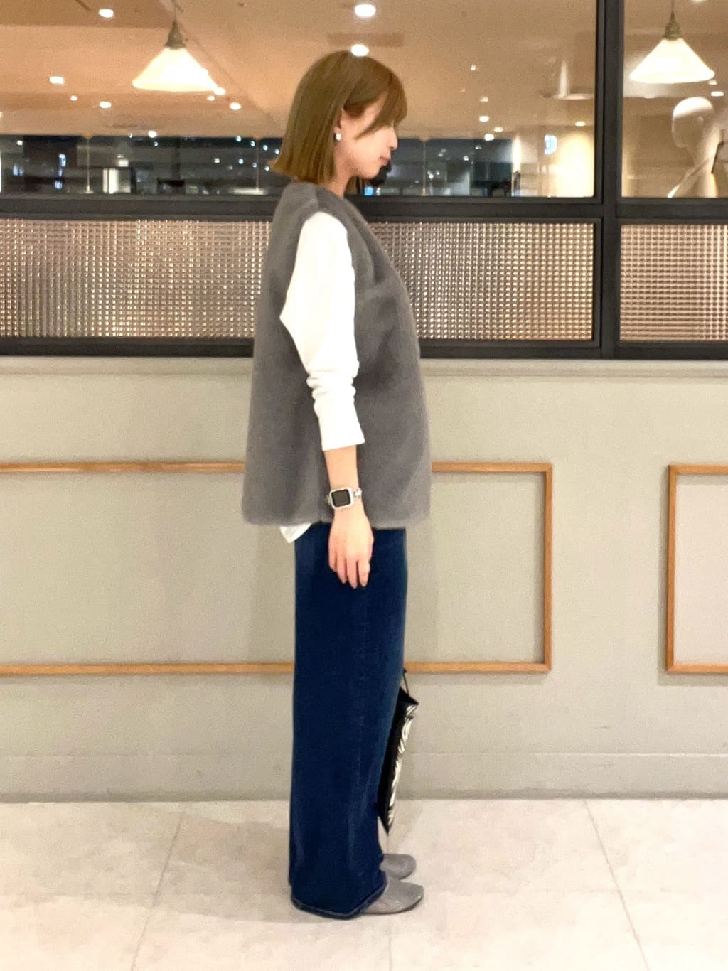 kumiさんの「INDIVI｜ミンク調フェイクファージレ」を使ったコーディネート