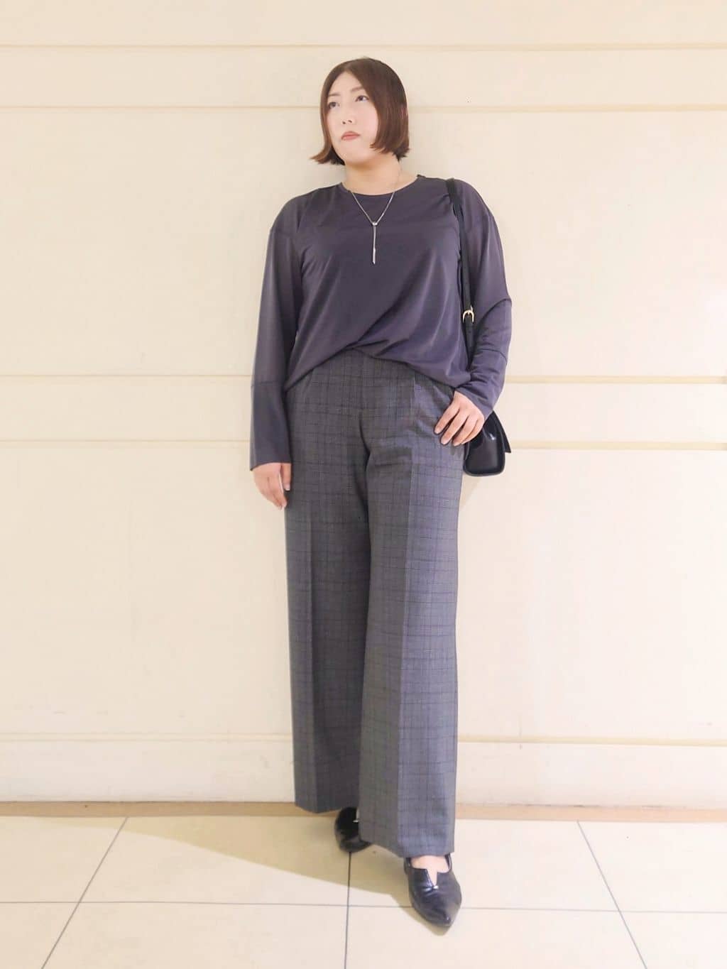 Itoさんの「INDIVI｜【洗える／オンオフ】チェック柄ダブルジャケット」を使ったコーディネート