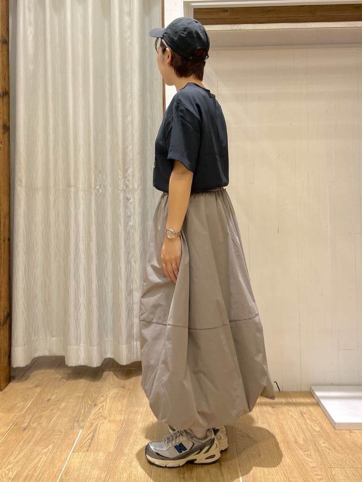 ga_riさんの「THE SHOP TK｜アソートロゴTシャツ【接触冷感/防シワ/吸水速乾/UVケア/洗濯機OK】」を使ったコーディネート