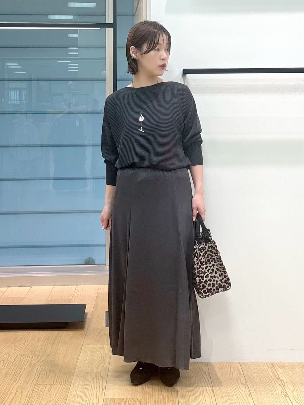 asamiさんの「INDIVI｜【洗える／体型カバー】美シルエットニット」を使ったコーディネート