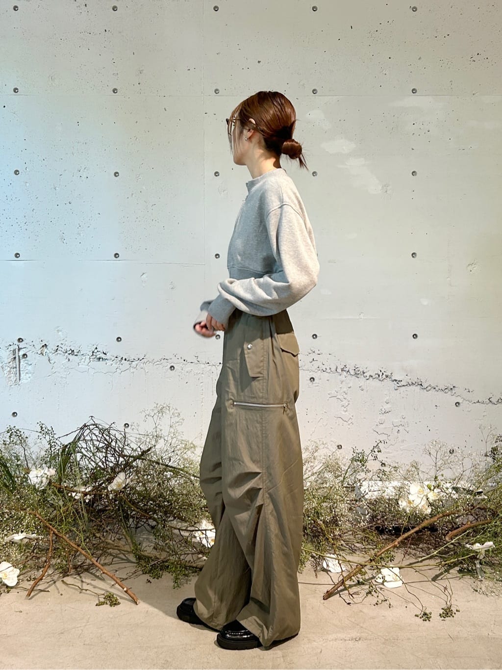 harunaさんの「CODE A｜short zip sweat」を使ったコーディネート
