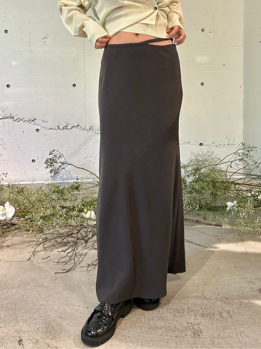 harunaさんの「CODE A｜3way frill cardigan」を使ったコーディネート