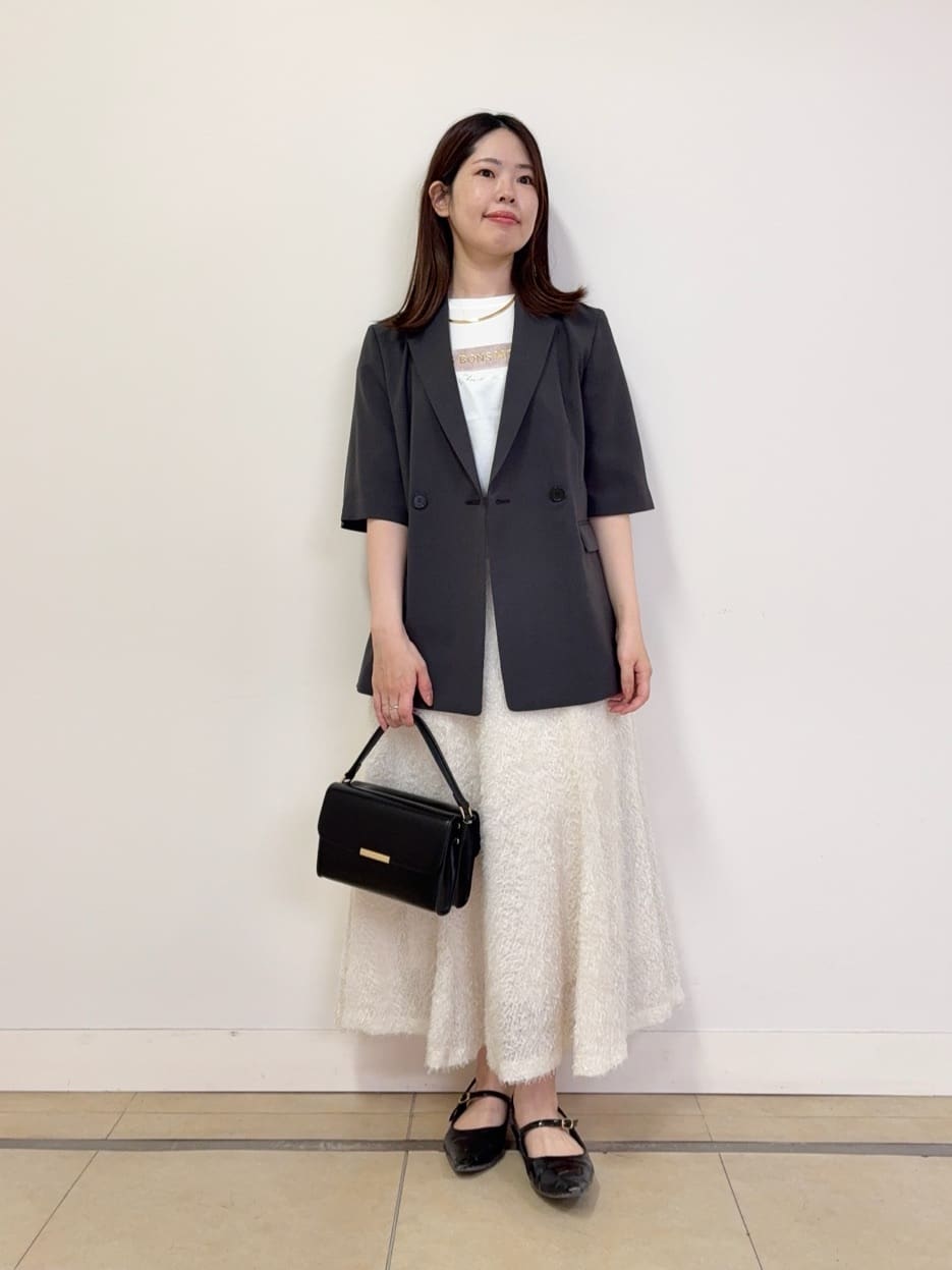 asamiさんの「UNTITLED｜【UVカット/接触冷感/洗える/テーラード】ライトウェイト ハーフスリーブジャケット」を使ったコーディネート