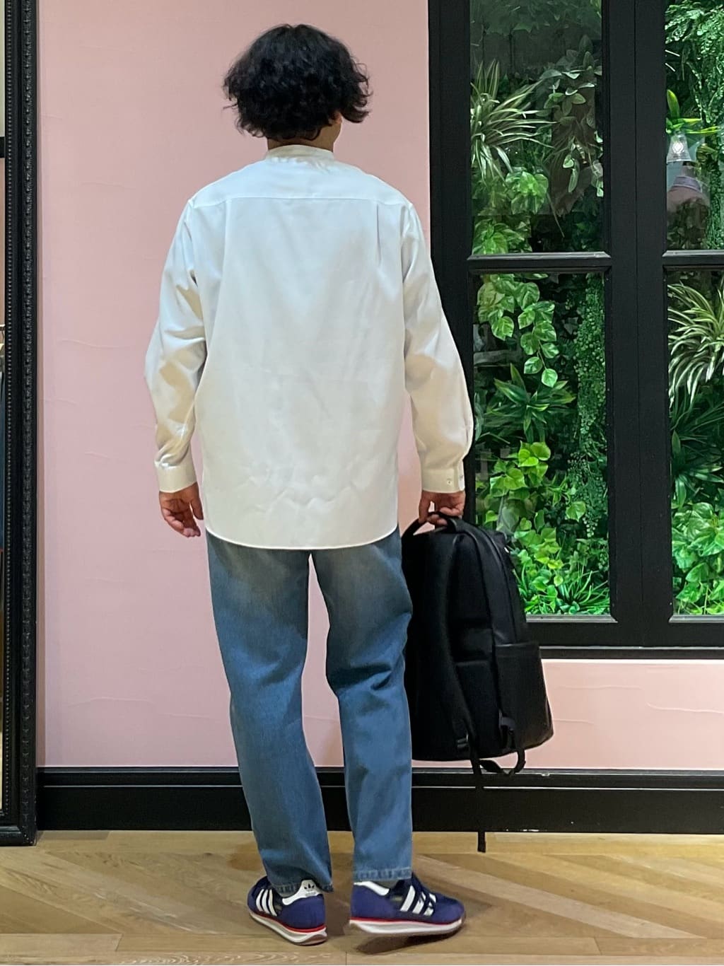 Nagaseさんの「DRESSTERIOR｜200双糸 バンドカラーシャツ」を使ったコーディネート