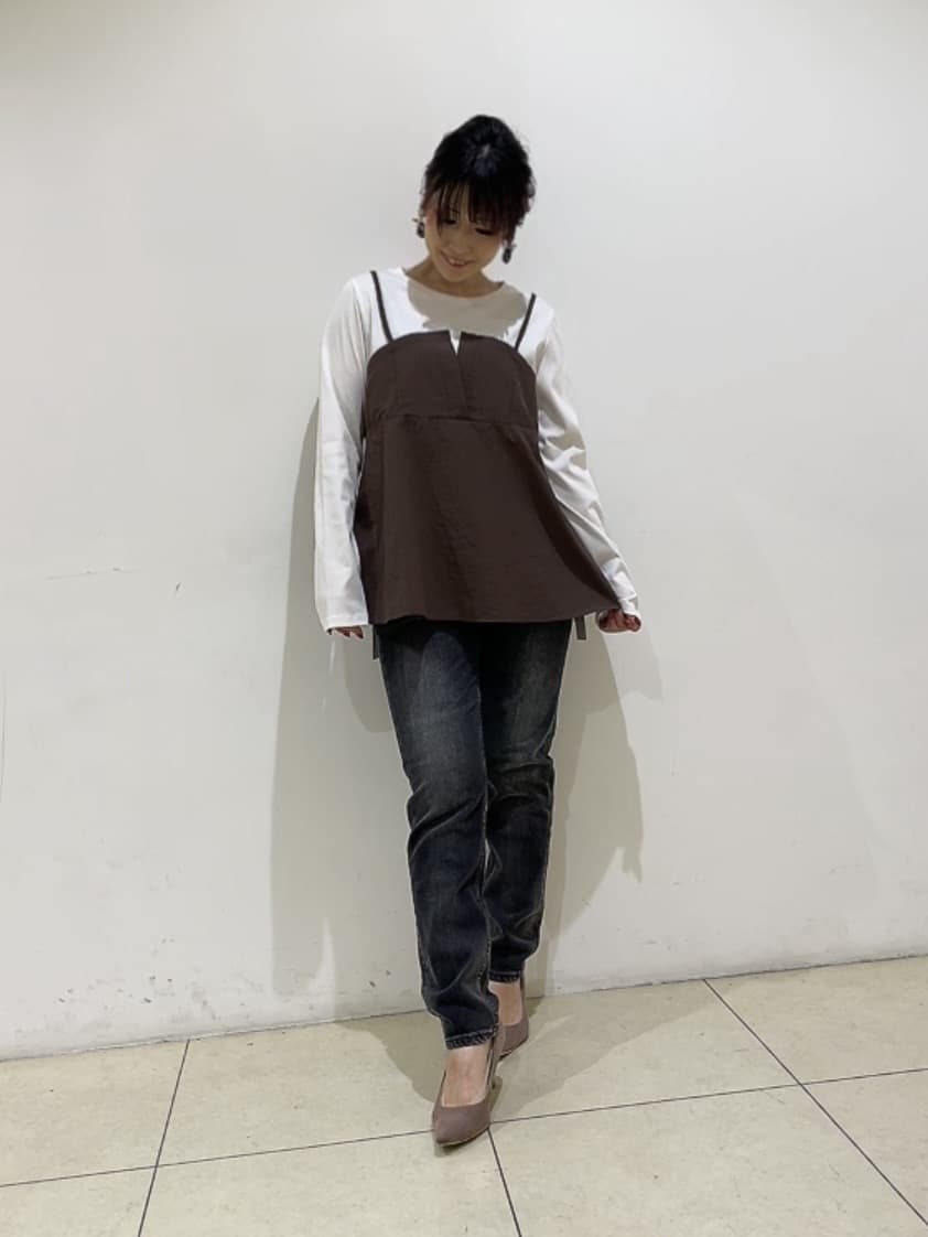 watanabeさんの「UNTITLED｜【洗える/ゆったりシルエット】ビスチェドッキング　プルオーバー」を使ったコーディネート