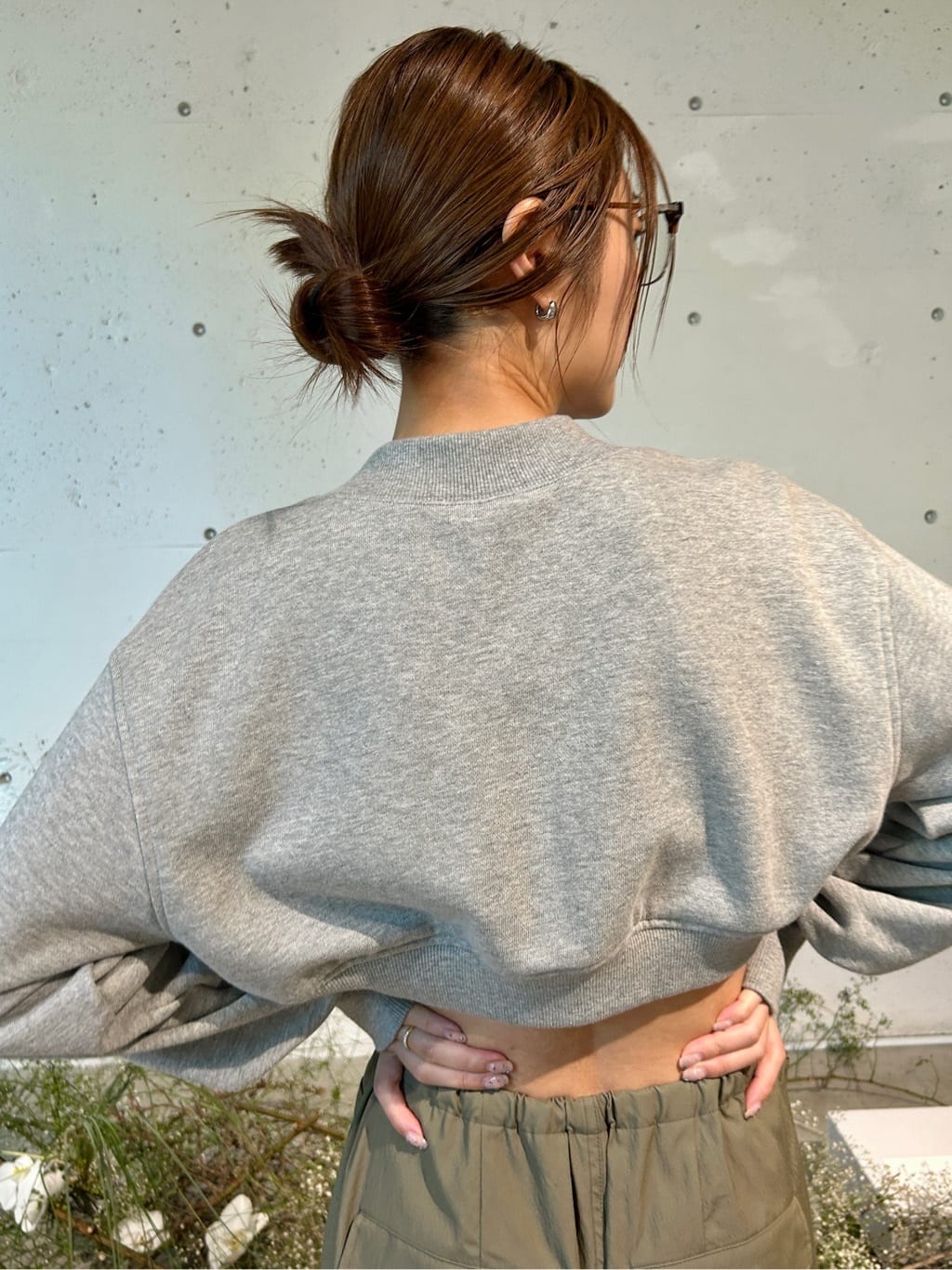 harunaさんの「CODE A｜short zip sweat」を使ったコーディネート