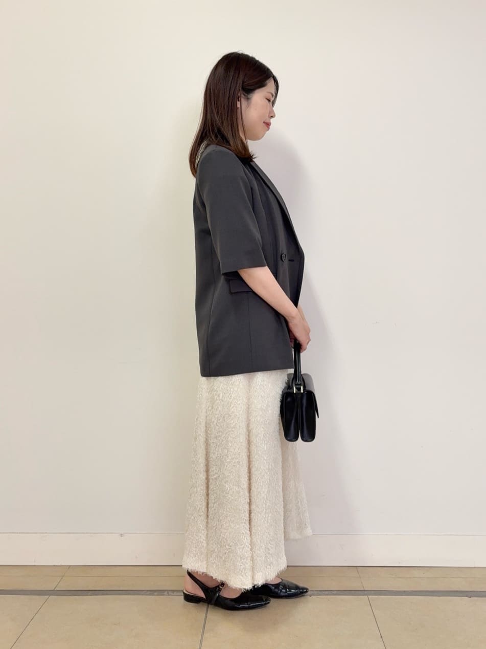 asamiさんの「UNTITLED｜【UVカット/接触冷感/洗える/テーラード】ライトウェイト ハーフスリーブジャケット」を使ったコーディネート