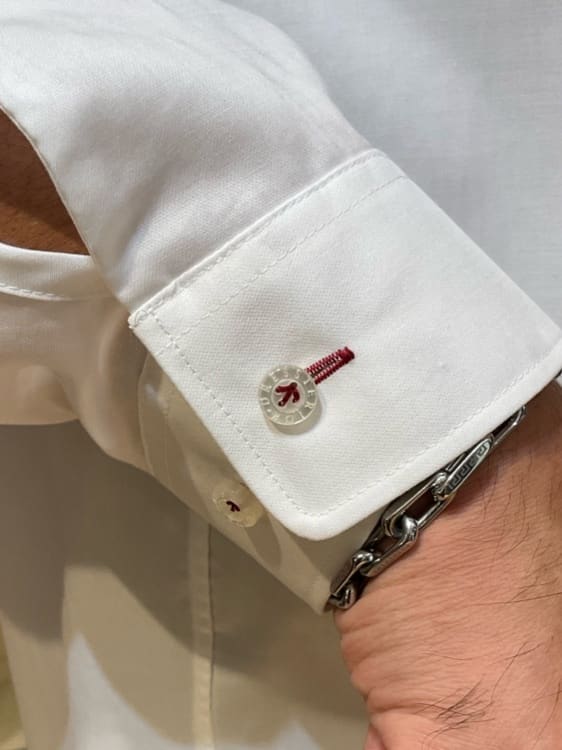 Nagaseさんの「DRESSTERIOR｜200双糸 バンドカラーシャツ」を使ったコーディネート