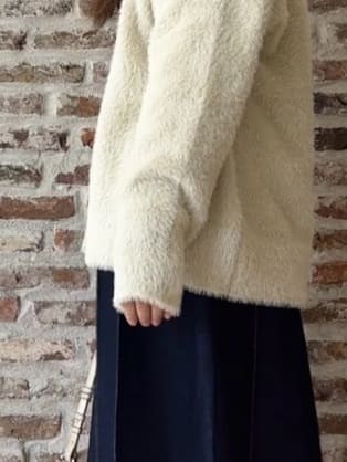tokiさんの「THE SHOP TK｜【ふわふわあったか】フェザーカーディガン」を使ったコーディネート