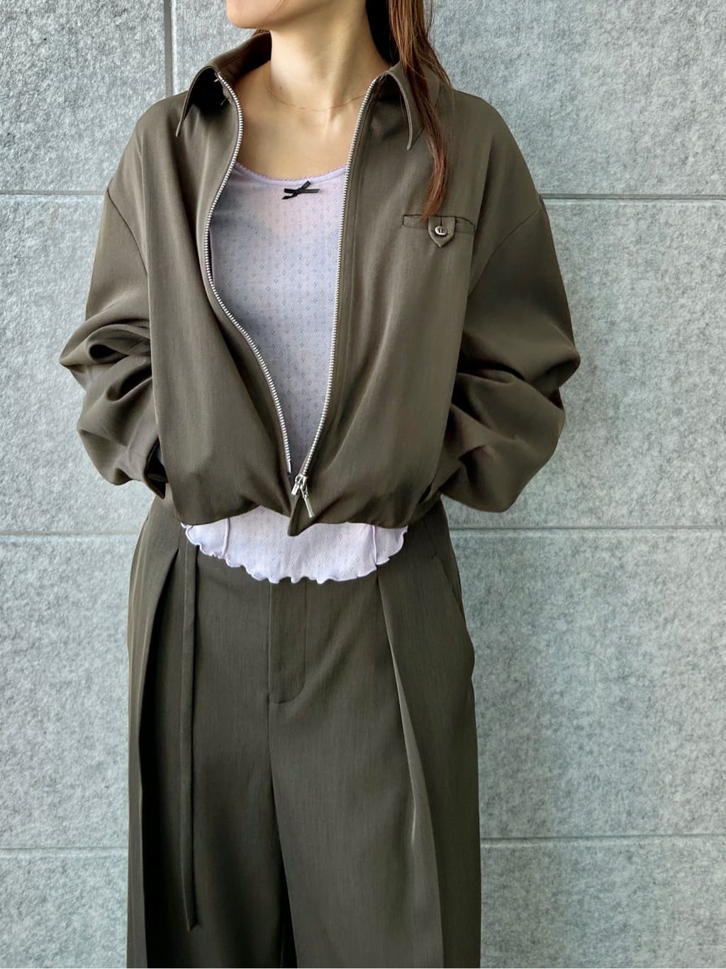 harunaさんの「CODE A｜urban tailor short blouson」を使ったコーディネート