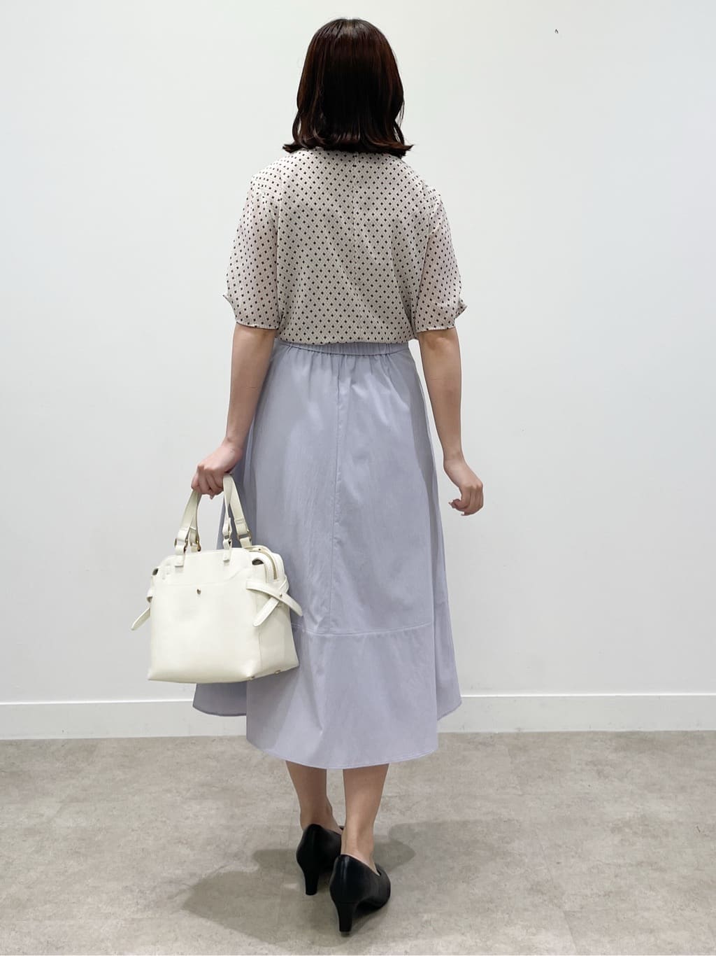 yukariさんの「Reflect｜【マシンウォッシュ可／セットアップ可】コツキ柄プリントブラウス」を使ったコーディネート