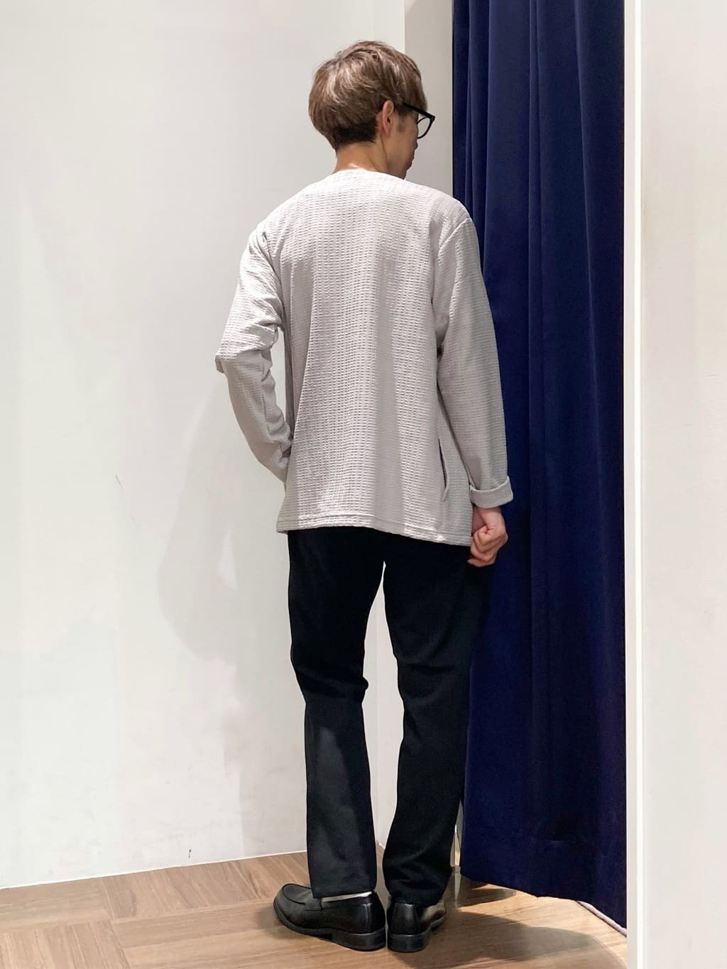 つーじーさんの「THE SHOP TK｜【セットでお買い得！！】長袖カーディガン＋半袖Tシャツ　洗濯機OK/吸水速乾(Tシャツのみ)」を使ったコーディネート