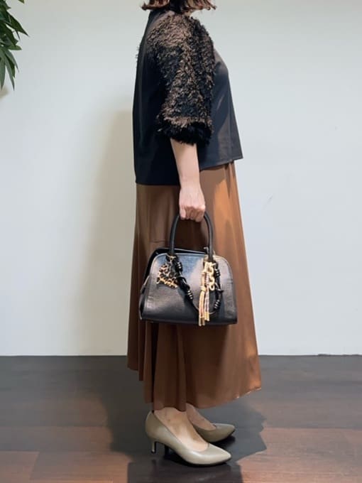 Asamiさんの「UNTITLED｜【セットアップ可/スキッパー/ゆったり】リラクパウダーシャツ」を使ったコーディネート