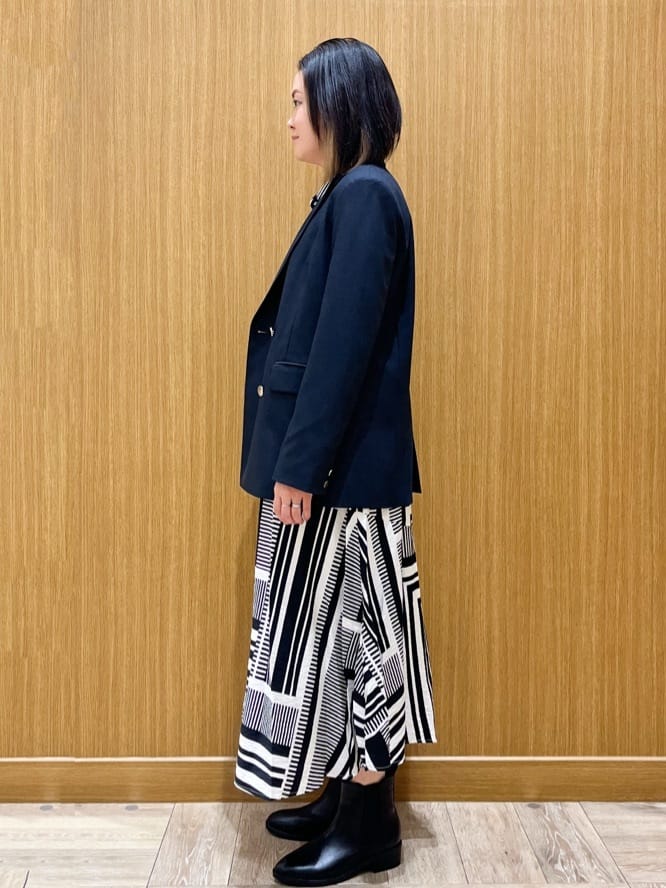 aさんの「OPAQUE.CLIP｜ジオメトリック柄ワンピース」を使ったコーディネート