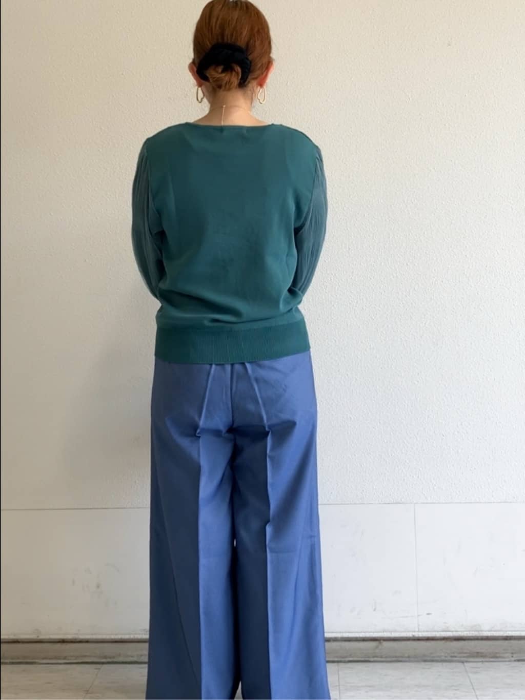 MIPPOさんの「index｜《5色展開》マジョリカプリーツスリーブニット【洗濯機洗い可】」を使ったコーディネート