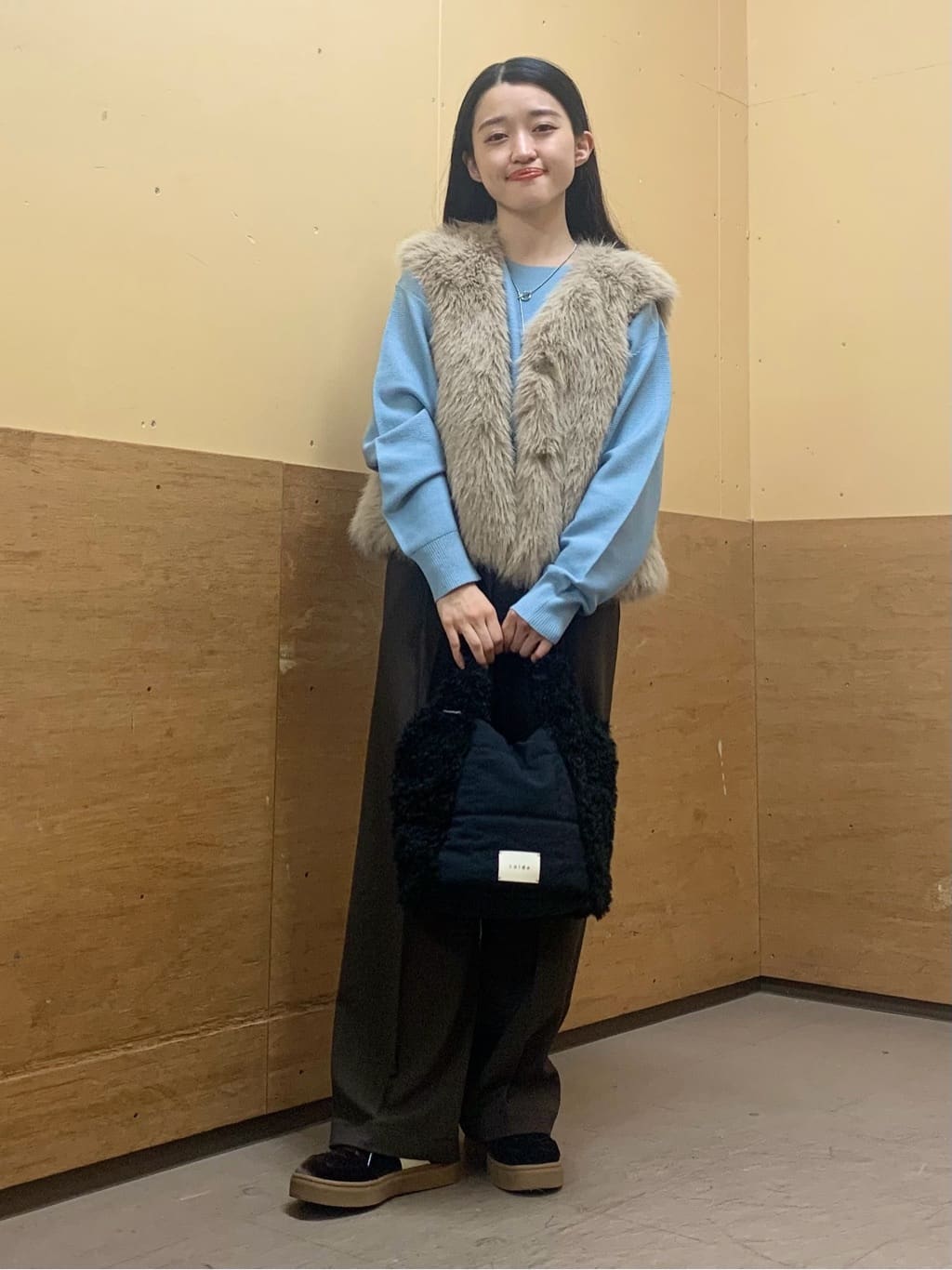 sahoさんの「THE SHOP TK｜【S-XLサイズ/選べる7色】どこから見ても美しい ガーターニット/毛玉になりにくい/洗濯機OK」を使ったコーディネート