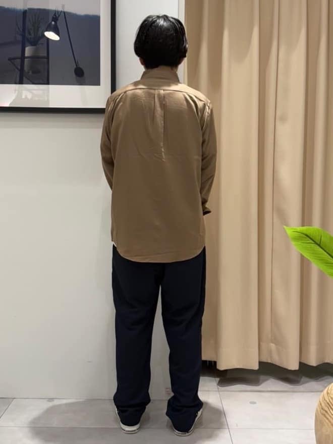はさんの「THE SHOP TK｜スムースファイバー長袖シャツ 【吸水速乾/UVカット/軽量/イージーケア】」を使ったコーディネート