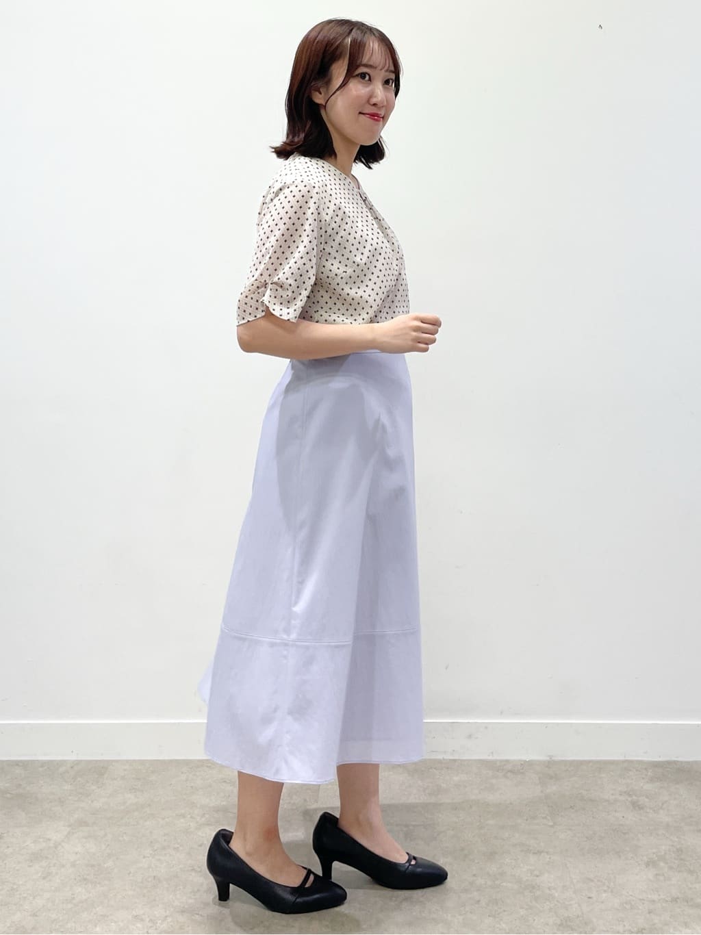 yukariさんの「Reflect｜【マシンウォッシュ可／セットアップ可】コツキ柄プリントブラウス」を使ったコーディネート