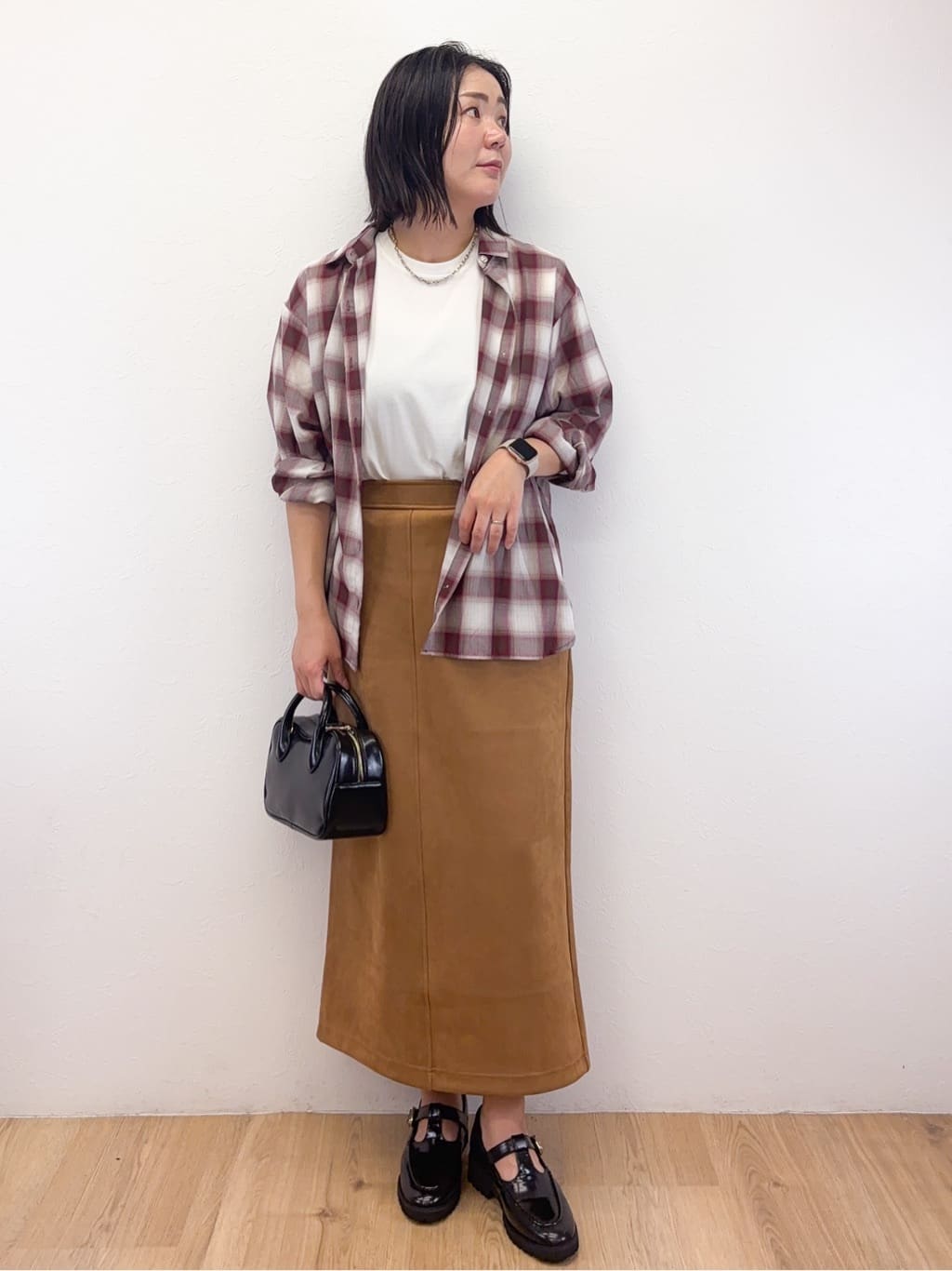 Takeさんの「OPAQUE.CLIP｜オンブレチェックシャツ【洗濯機洗い可】」を使ったコーディネート