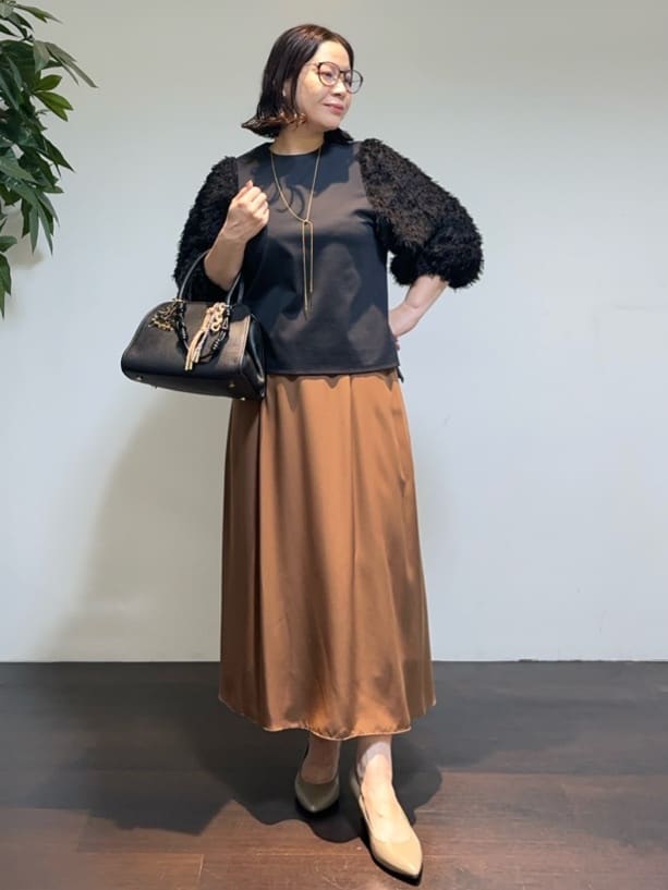 Asamiさんの「UNTITLED｜【セットアップ可/スキッパー/ゆったり】リラクパウダーシャツ」を使ったコーディネート