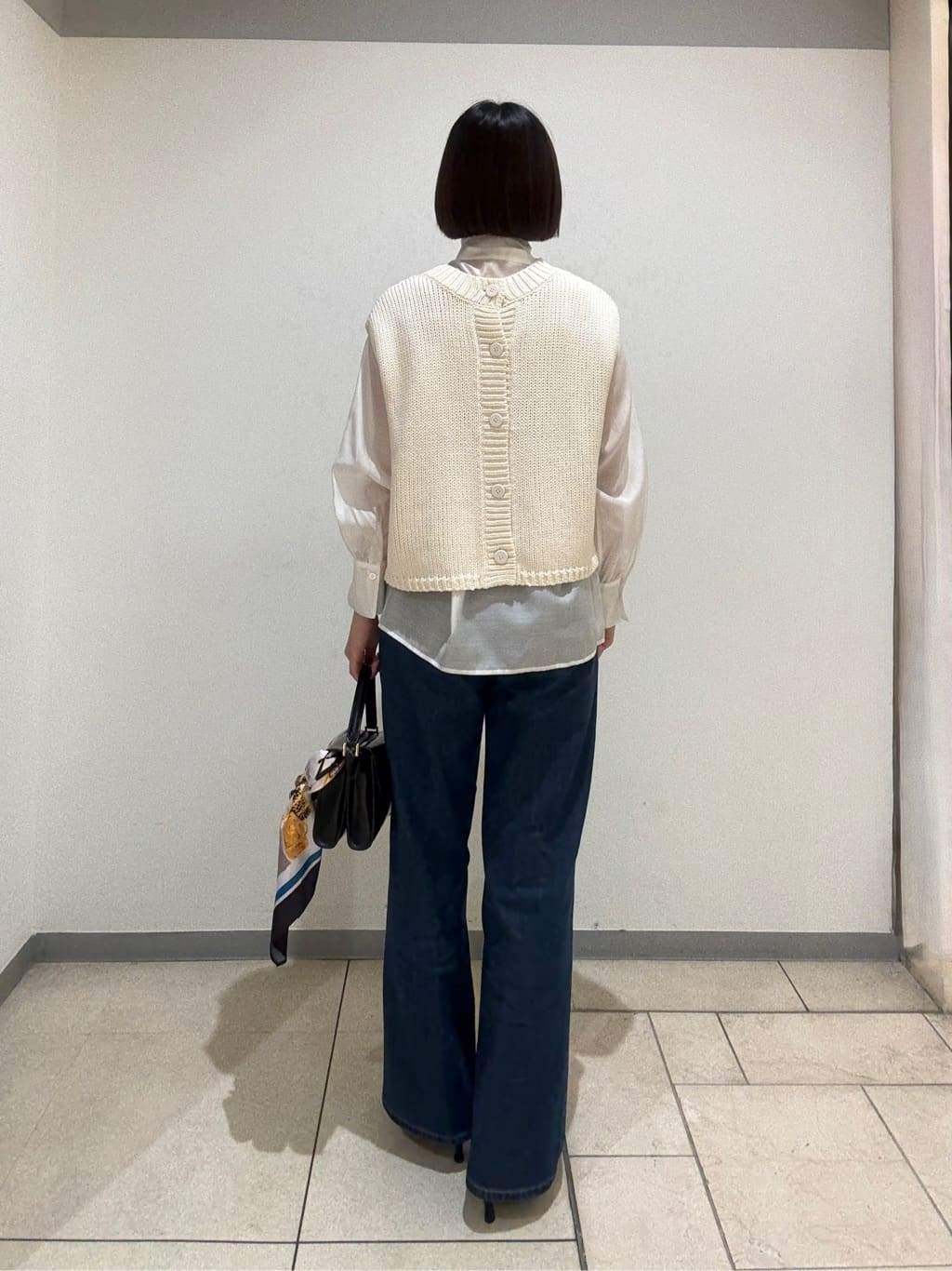 Itoさんの「UNTITLED｜【グレー/ブルー/ジーンズ】ソフトワイドデニムパンツ」を使ったコーディネート
