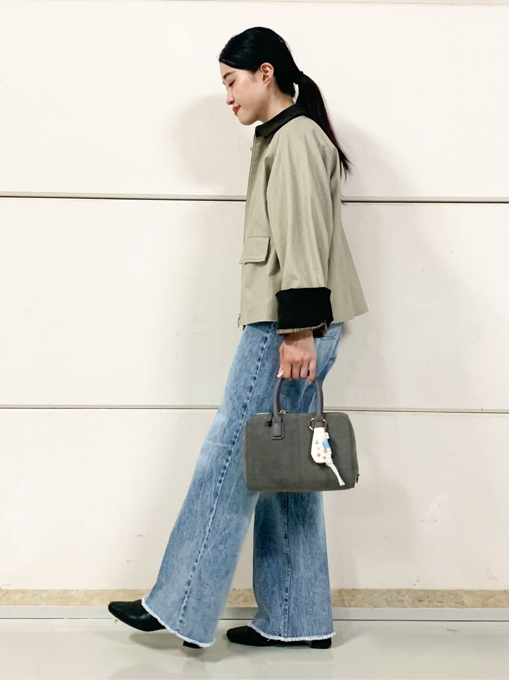 sahoさんの「THE SHOP TK｜カバーオールジャケット【洗える】」を使ったコーディネート