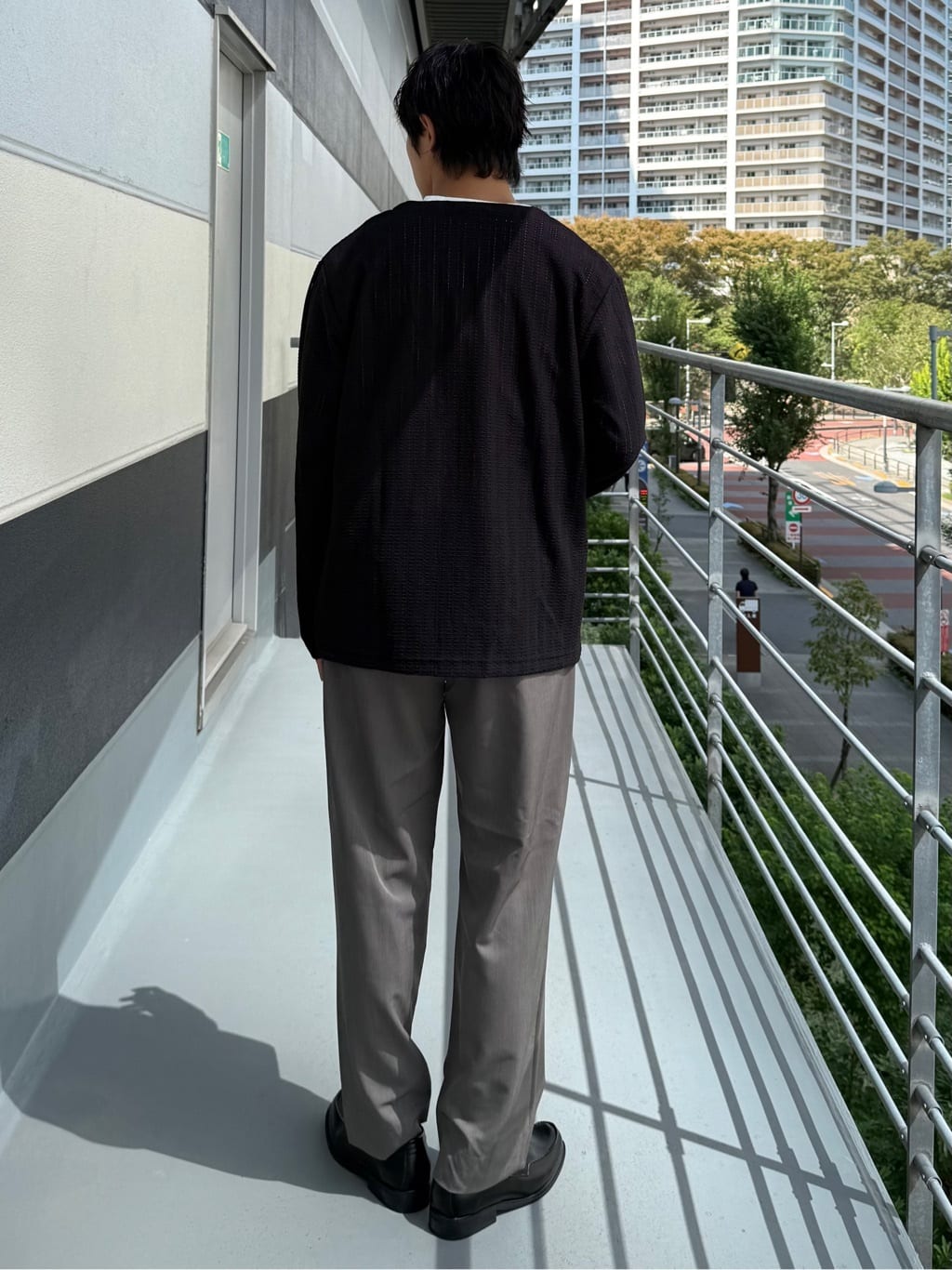 はちゃさんの「THE SHOP TK｜【セットでお買い得！！】長袖カーディガン＋半袖Tシャツ　洗濯機OK/吸水速乾(Tシャツのみ)」を使ったコーディネート