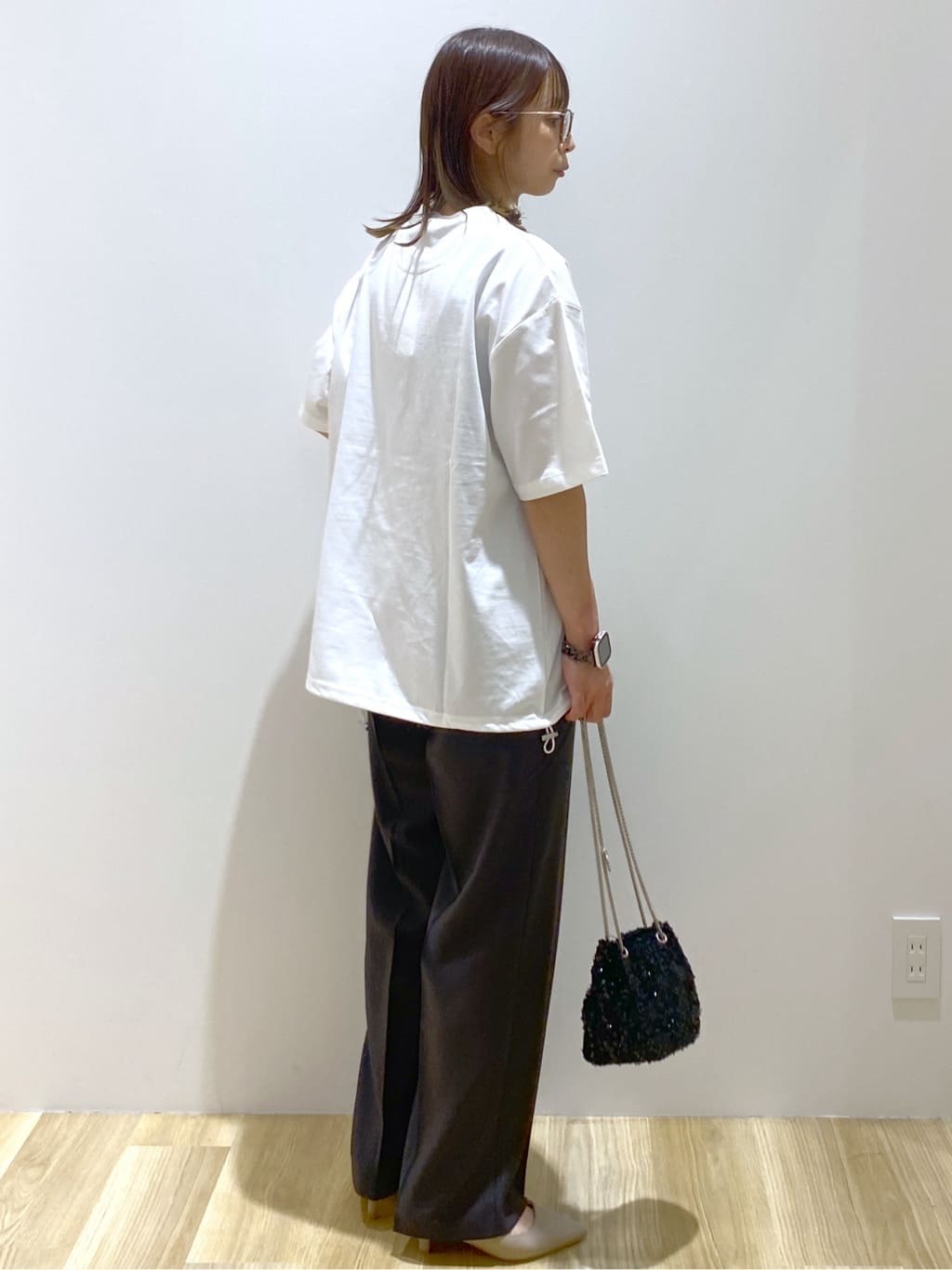 えりさんの「OPAQUE.CLIP｜裾ドロストTシャツ【洗濯機洗い可】」を使ったコーディネート