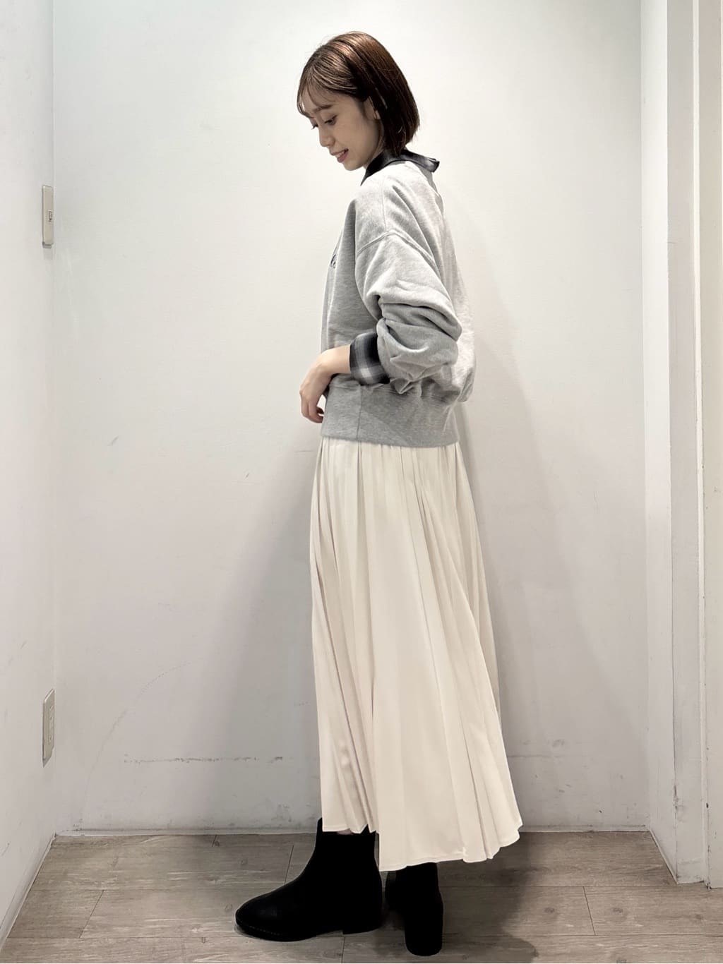 ぶまりんさんの「OPAQUE.CLIP｜オンブレチェックシャツ【洗濯機洗い可】」を使ったコーディネート