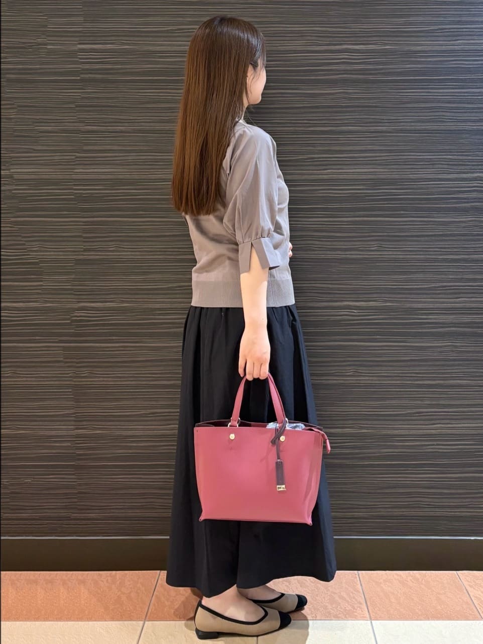 かなさんの「OPAQUE.CLIP｜【抗菌防臭加工】ニットフラットパンプス」を使ったコーディネート