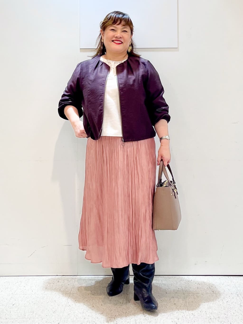 kimmyさんの「Reflect｜【ライトアウター／ゆったり羽織れる／気軽な羽織りに◎】ライトブルゾン」を使ったコーディネート