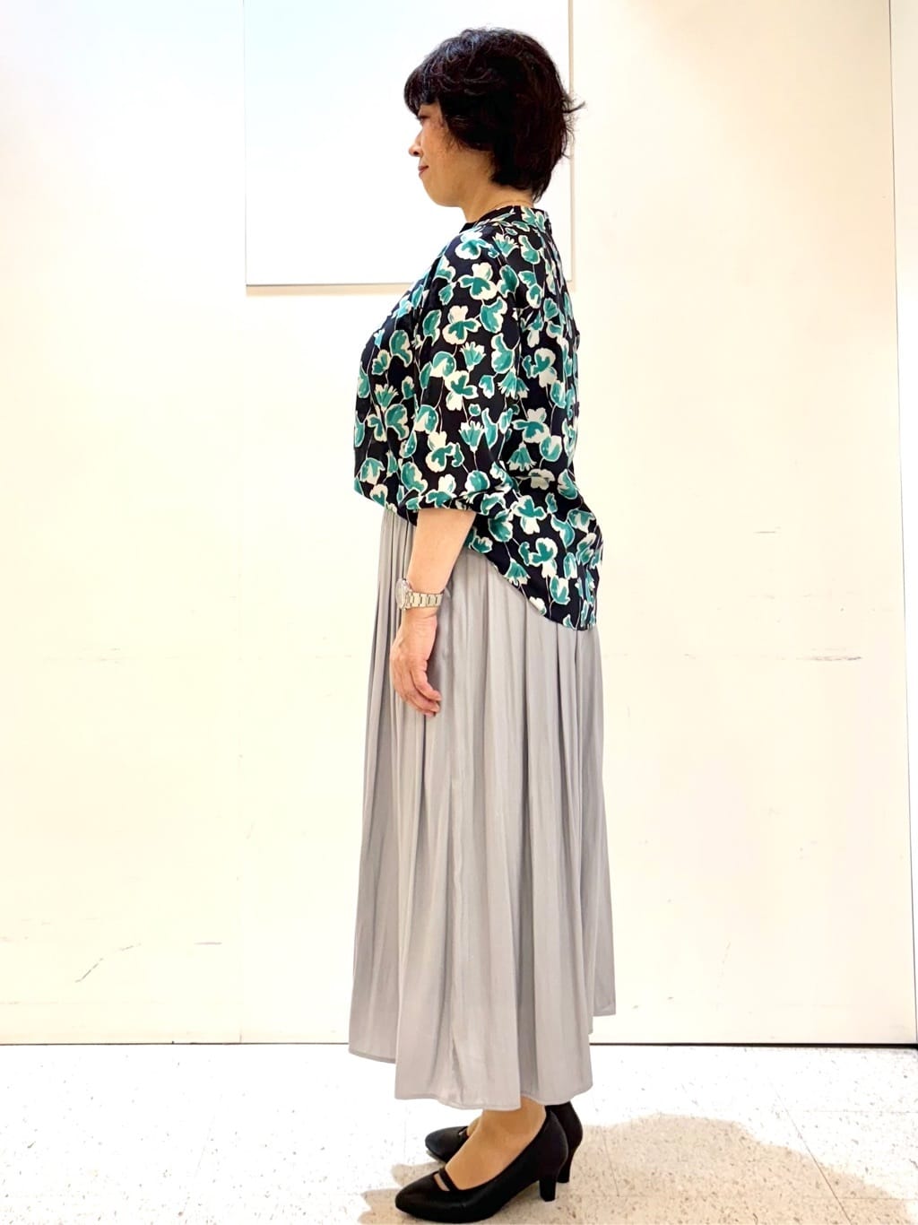 ヤスコさんの「Reflect｜【ウエストゴム仕様／長く着られる◎】スカーチョパンツ」を使ったコーディネート