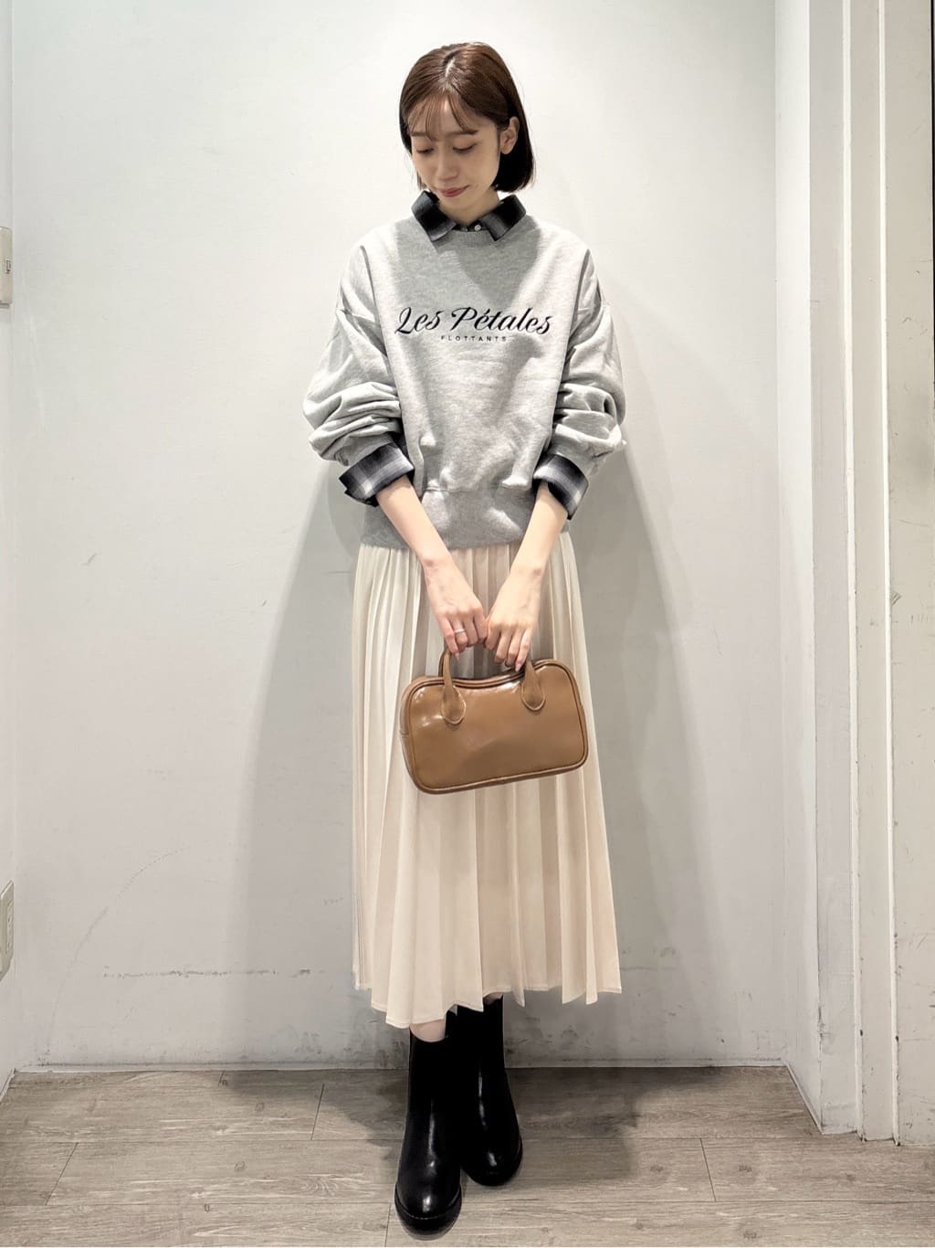 ぶまりんさんの「OPAQUE.CLIP｜オンブレチェックシャツ【洗濯機洗い可】」を使ったコーディネート