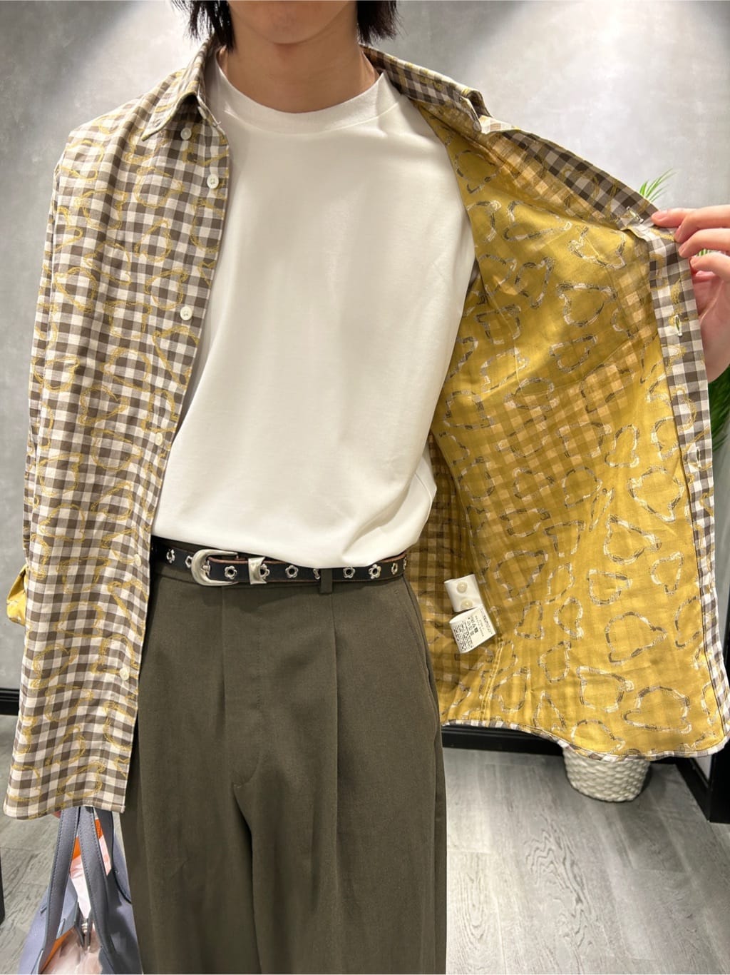 ruiさんの「TAKEO KIKUCHI｜チェックボーラーガーゼシャツ」を使ったコーディネート