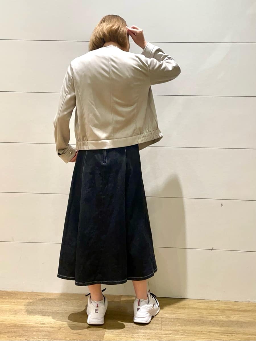 Ryoさんの「THE SHOP TK｜スエードライク ライダースジャケット」を使ったコーディネート
